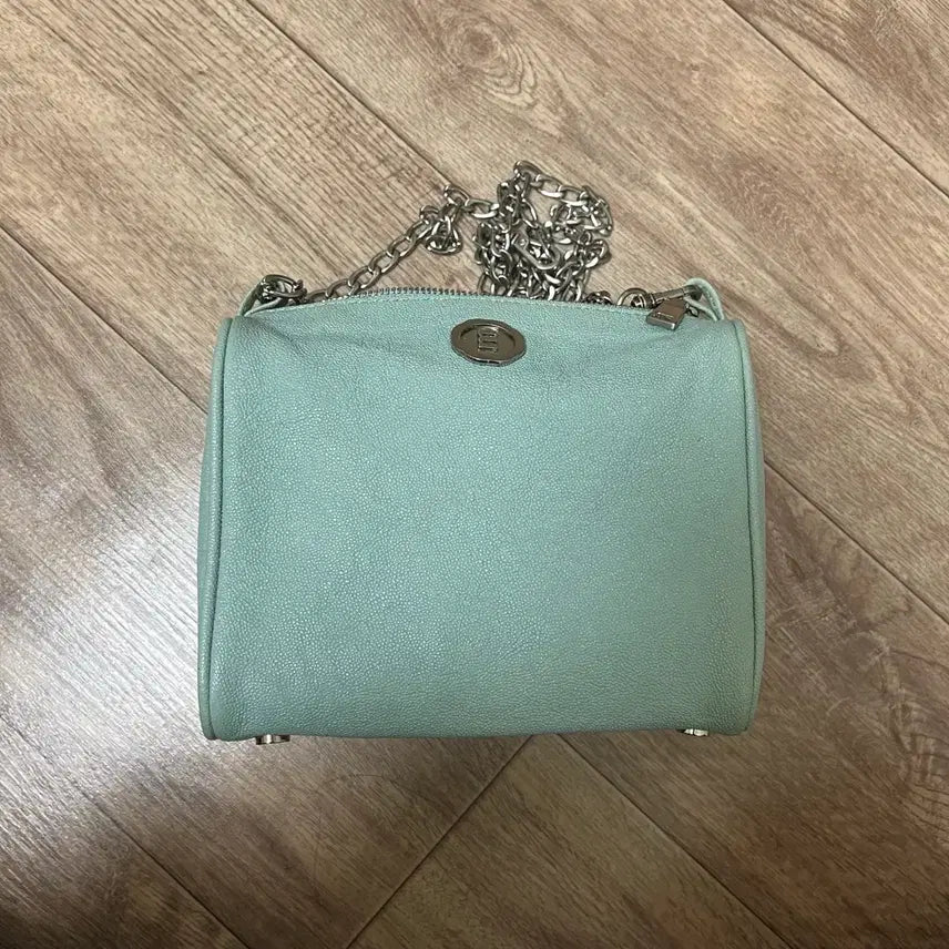 [BUNJANG] Minitmute Brett Mini Caviar Blue Crossbody Bag / 미닛뮤트 브렛미니 캐비어 블루