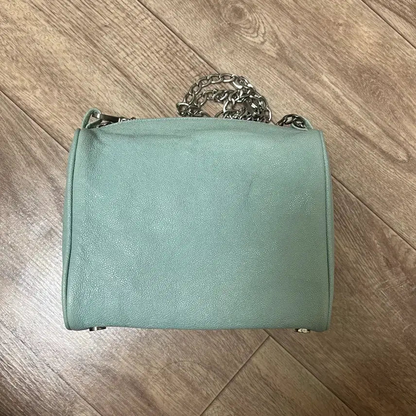 [BUNJANG] Minitmute Brett Mini Caviar Blue Crossbody Bag / 미닛뮤트 브렛미니 캐비어 블루