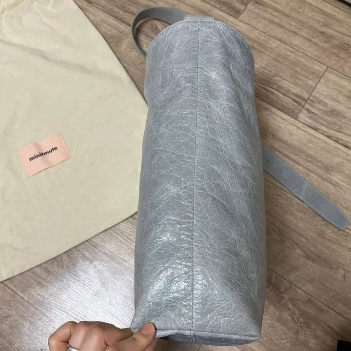 [BUNJANG] Minitmute Removable Large Gray Crossbody Bag / 미닛뮤트 리무드 라지 그레이