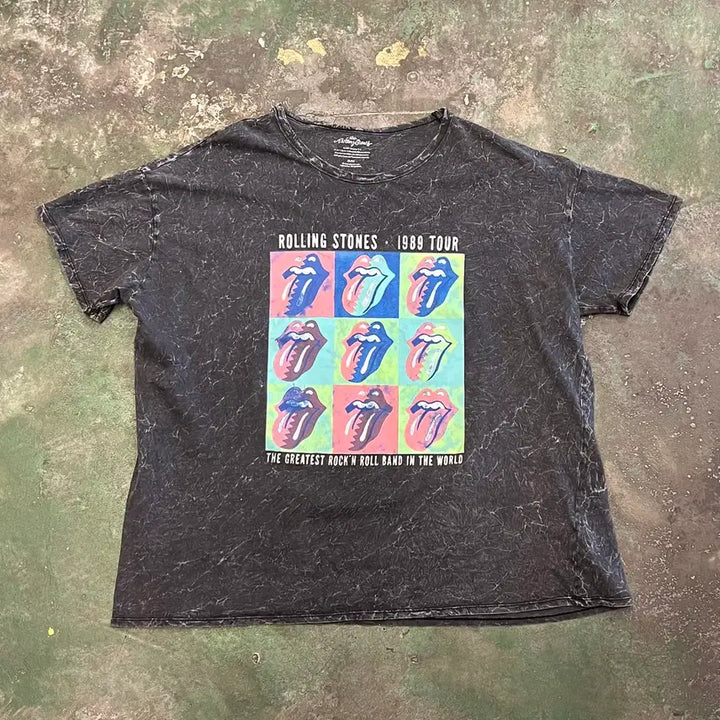 [BUNJANG] Rolling Stones 1989 Tour Band T-Shirt / [XL] 롤링스톤즈 1989 투어 머천다이즈 빈티지 반팔 티셔츠