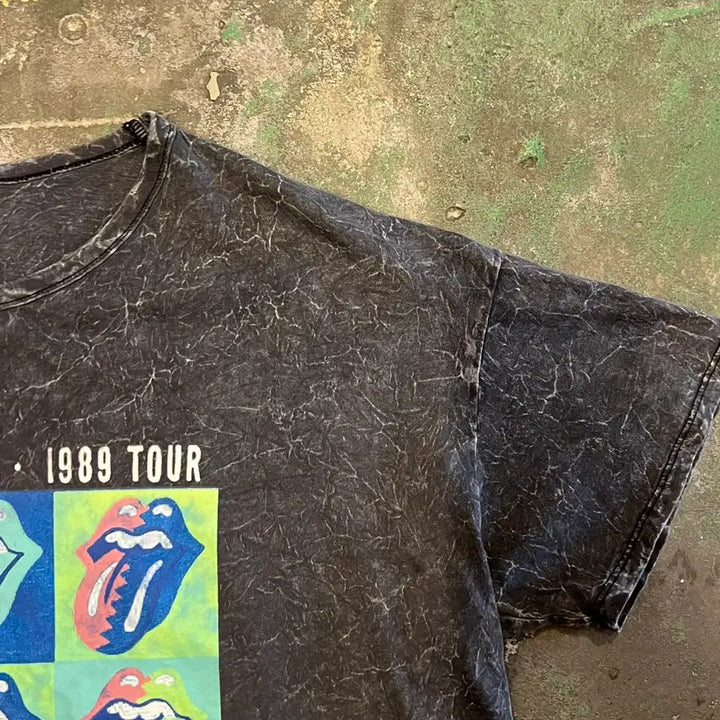 [BUNJANG] Rolling Stones 1989 Tour Band T-Shirt / [XL] 롤링스톤즈 1989 투어 머천다이즈 빈티지 반팔 티셔츠