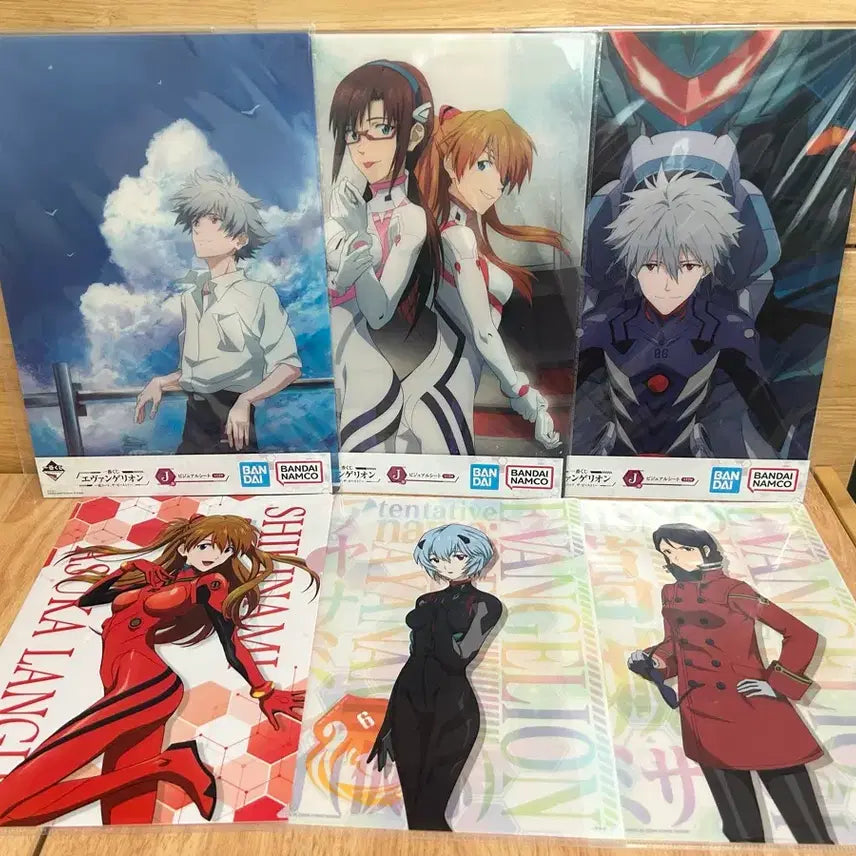 [BUNJANG] Evangelion Poster &amp; Clear File Bundle Set / 일괄) 에반게리온 포스터, 클리어파일