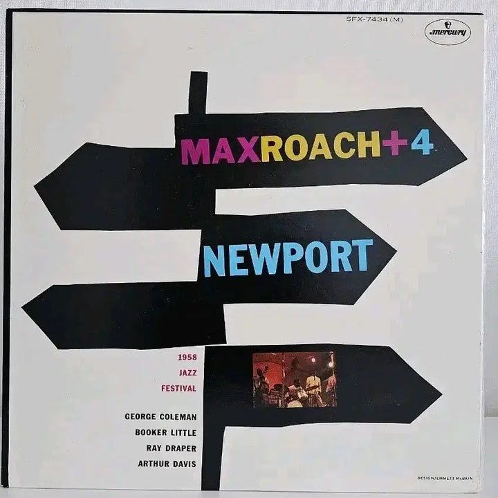 [BUNJANG] Max Roach 4 Newport 1958 LP Record / 맥스 로치 4 Newport LP 레코드
