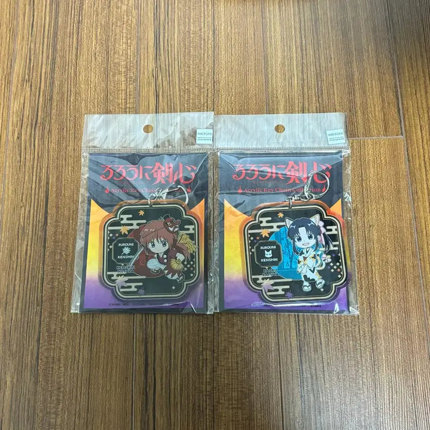 [BUNJANG] Rurouni Kenshin Kenshin Kaoru Acrylic Keyring Holder Bundle Set / 바람의 검심 켄신 카오루 아크릴 키링 키홀더 굿즈 일괄