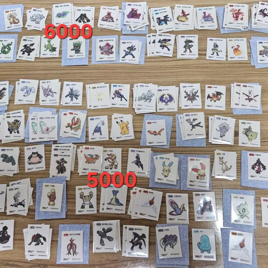 [BUNJANG] Pokemon 30th Anniversary Victini Reshiram Snorlax Sticker / 포켓몬 띠부씰 시즌5 30주년 비크티니  레시라무 나무킹 판매(가격내림)