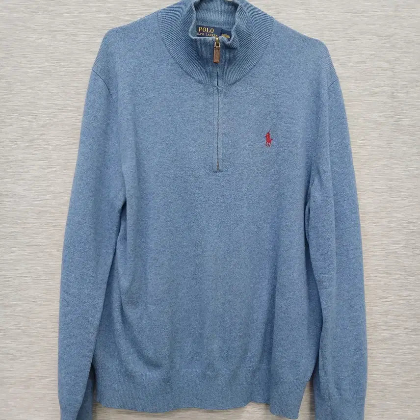 [BUNJANG] Polo Half-Zip Knit Sweater L / 4469 폴로 반집업 니트 L