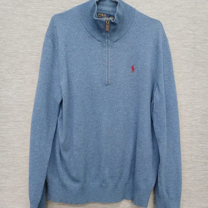 [BUNJANG] Polo Half-Zip Knit Sweater L / 4469 폴로 반집업 니트 L