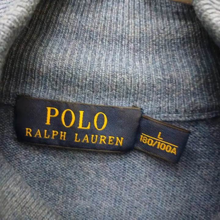 [BUNJANG] Polo Half-Zip Knit Sweater L / 4469 폴로 반집업 니트 L