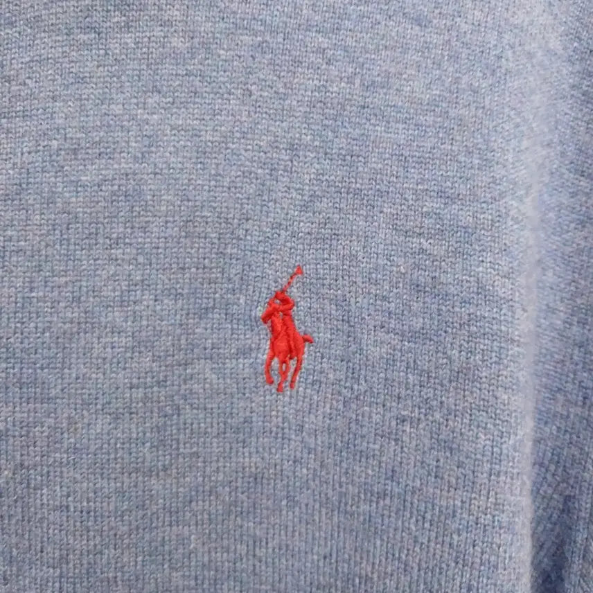 [BUNJANG] Polo Half-Zip Knit Sweater L / 4469 폴로 반집업 니트 L