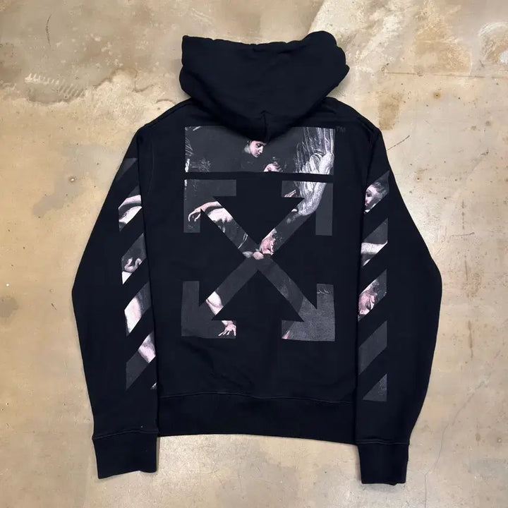 [BUNJANG] Off-White Caravaggio Black Hoodie / M 오프 화이트 카라바도 블랙 후드티