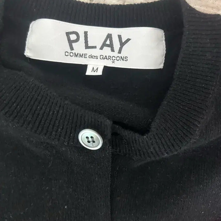 [BUNJANG] Comme des Garcons Play Black Cardigan / 꼼데가르송 플레이 블랙 가디건