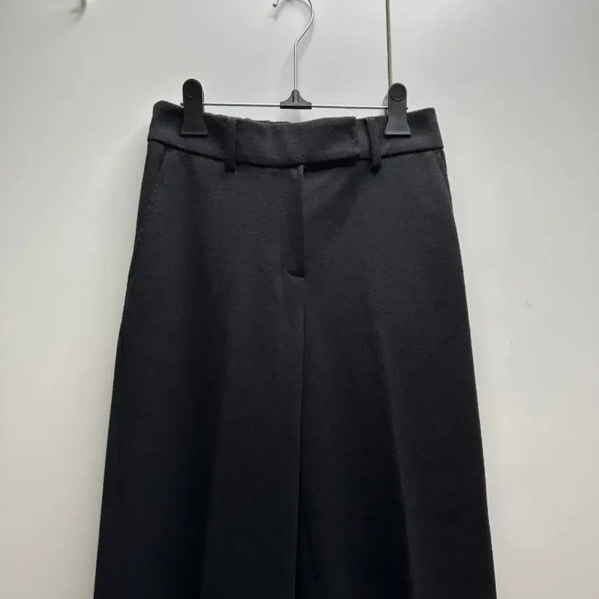 [BUNJANG] Black Wide Slacks Pants / 블랙 와이드 슬랙스 팬츠