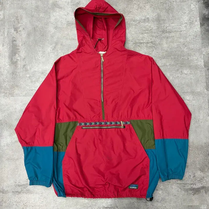 [BUNJANG] LL Bean 90s-00s Anorak Windbreaker Jacket Red/Blue XL / 90-00s LLbean 엘엘빈 아노락 바람막이 자켓 레드/블루