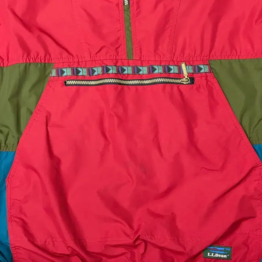 [BUNJANG] LL Bean 90s-00s Anorak Windbreaker Jacket Red/Blue XL / 90-00s LLbean 엘엘빈 아노락 바람막이 자켓 레드/블루