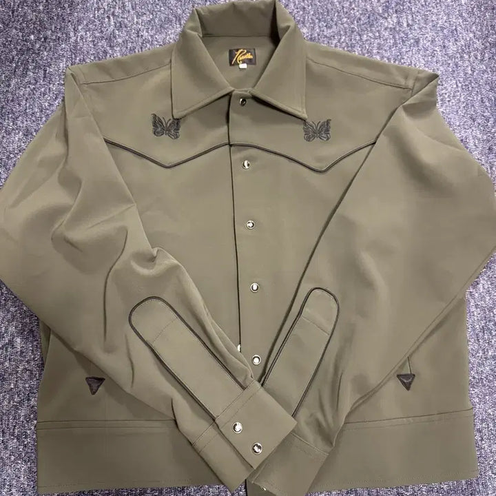 [BUNJANG] Needles Cowboy Jacket Khaki (Size S) / [S]니들스 카우보이 자켓 카키