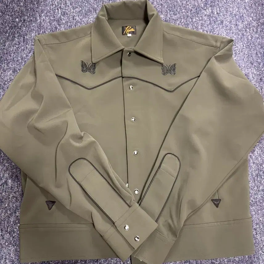 [BUNJANG] Needles Cowboy Jacket Khaki (Size S) / [S]니들스 카우보이 자켓 카키