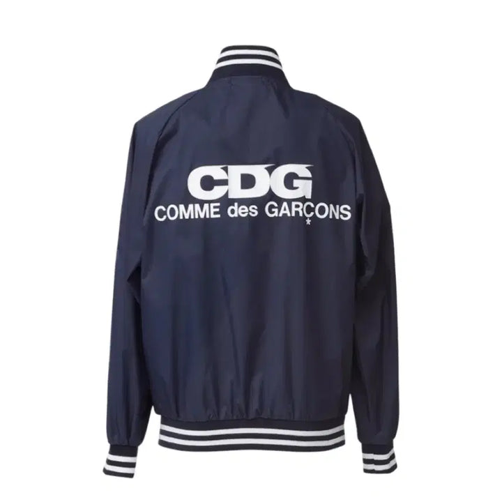 [BUNJANG] Comme des Garcons CDG Navy Varsity Jacket (Size L) / 꼼데가르송 CDG 네이비 바시티자켓L사이즈