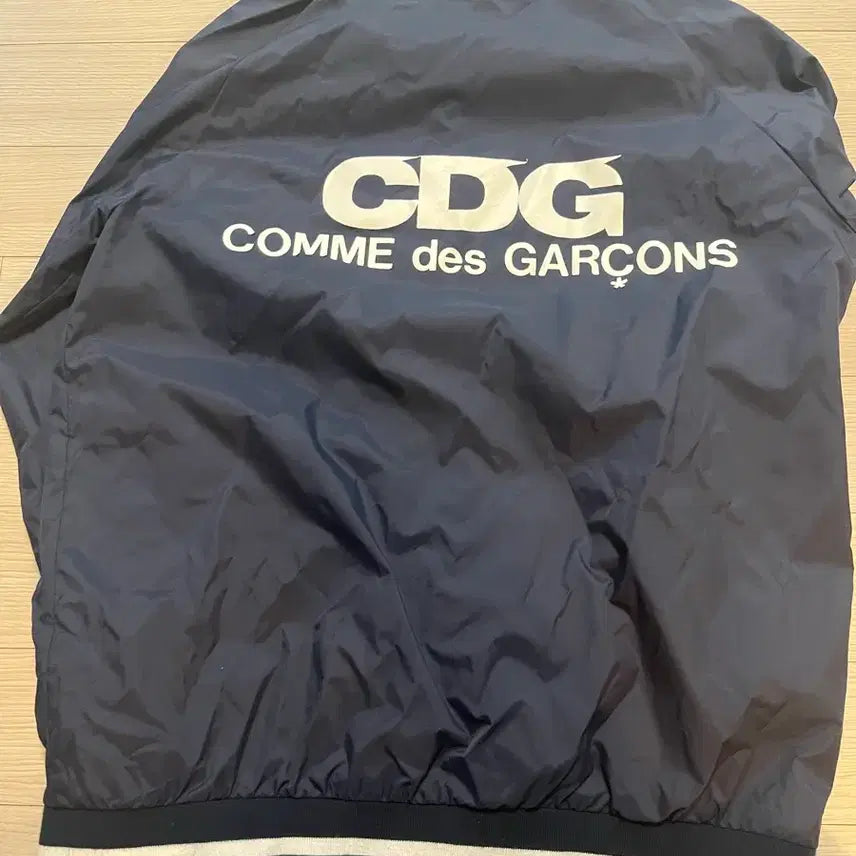 [BUNJANG] Comme des Garcons CDG Navy Varsity Jacket (Size L) / 꼼데가르송 CDG 네이비 바시티자켓L사이즈