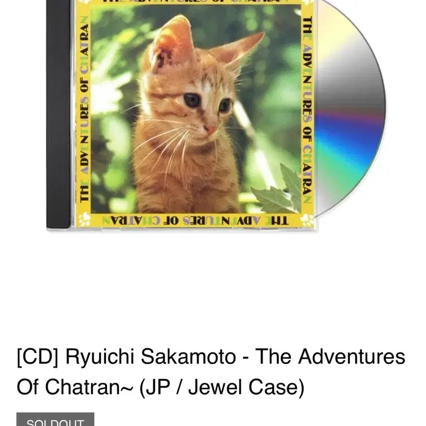 [BUNJANG] Ryuichi Sakamoto Chatran CD / 류이치 사카모토  Chatran CD
