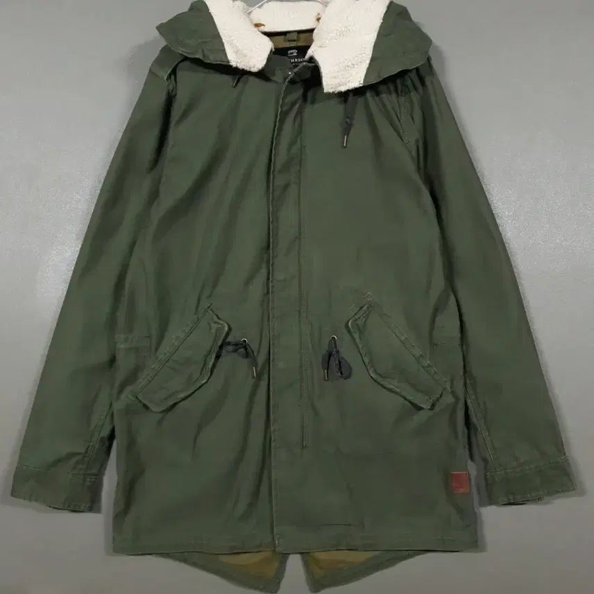 [BUNJANG] Scotch &amp; Soda M65 Fishtail Sherpa Hood Jacket Parka (Khaki) / 100) 스카치앤소다 피쉬테일 M65 야상 쉐르파 후드 자켓 파카 카키
