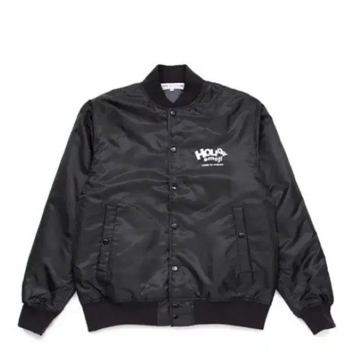 [BUNJANG] Comme des Garçons Heart Appliqué Bomber Jacket Black L / 꼼데가르송 하트 와펜 봄버 자켓 검정L