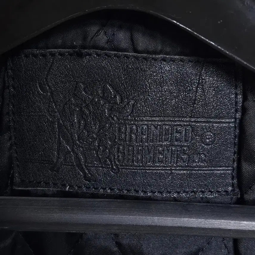 [BUNJANG] Branded Garments Cropped Rider Leather Jacket Black Size M / Branded Garments 크롭 라이더 가죽자켓 / M