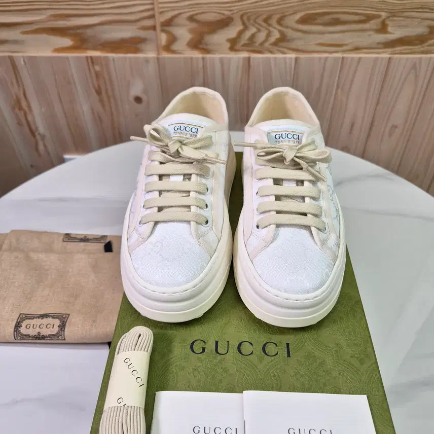 [BUNJANG] Gucci Tennis 1977 Sneakers / [미사용] 구찌 테니스 1977 스니커즈 미사용