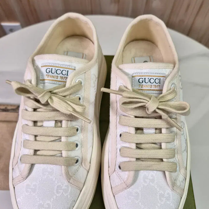 [BUNJANG] Gucci Tennis 1977 Sneakers / [미사용] 구찌 테니스 1977 스니커즈 미사용