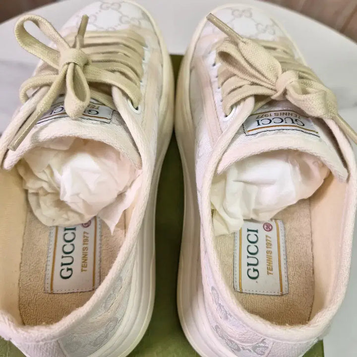 [BUNJANG] Gucci Tennis 1977 Sneakers / [미사용] 구찌 테니스 1977 스니커즈 미사용