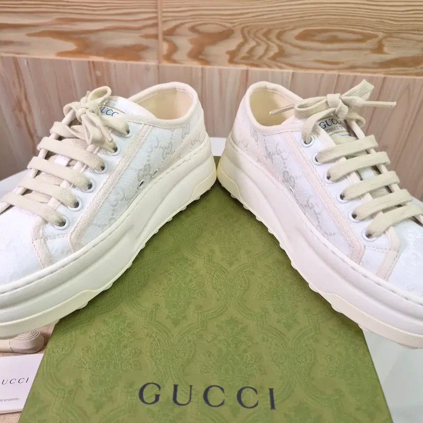 [BUNJANG] Gucci Tennis 1977 Sneakers / [미사용] 구찌 테니스 1977 스니커즈 미사용