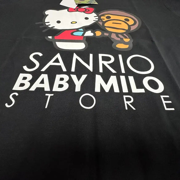[BUNJANG] Bape Baby Milo x Hello Kitty T-shirt Black XL / 베이프 베이비 마일로 x 헬로 키티 티셔츠 블랙 XL