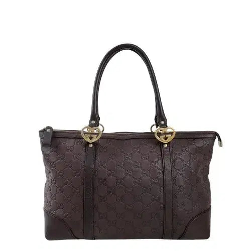 [BUNJANG] Gucci Guccissima Leather Lovely Heart Interlocking Tote Bag / 정품 구찌 시마 레더 러블리 하트 인터로킹 토트백