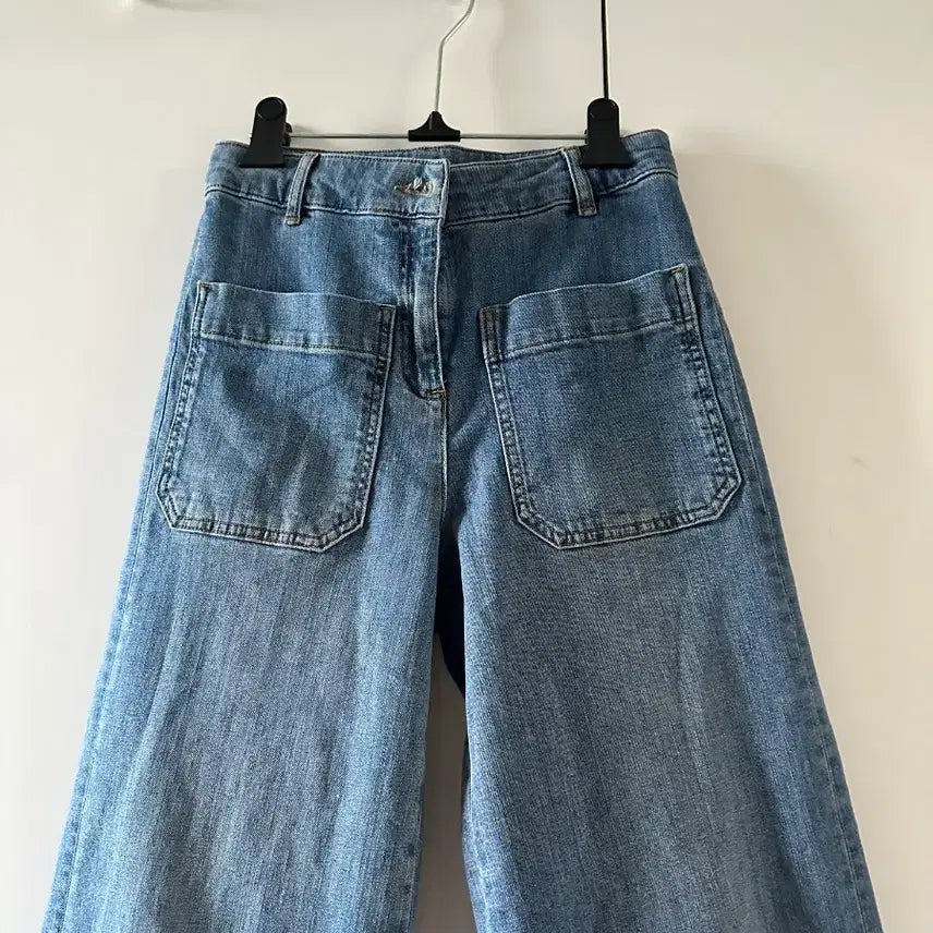 [BUNJANG] Atelier Wide Denim Jeans / 아떼//와이드 데님 청바지 뒷포켓 디자인