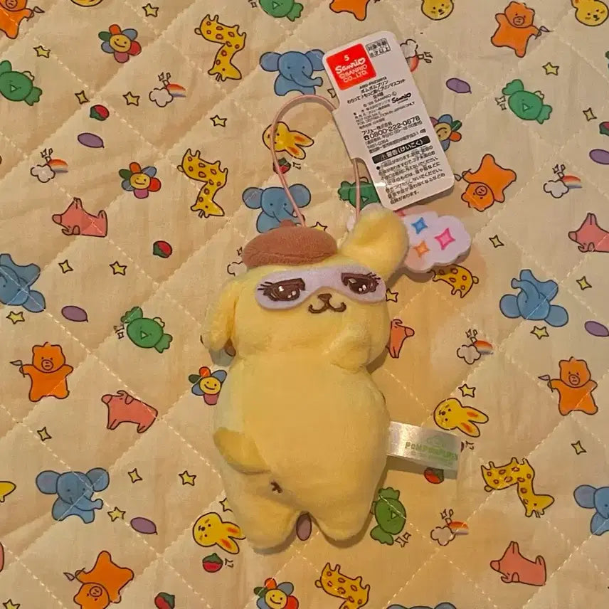 [BUNJANG] Sanrio Pompompurin Sparkling Mascot Plush / 할인)산리오 폼폼푸린 반짝반짝 키라키라 후류 마스코트 인형