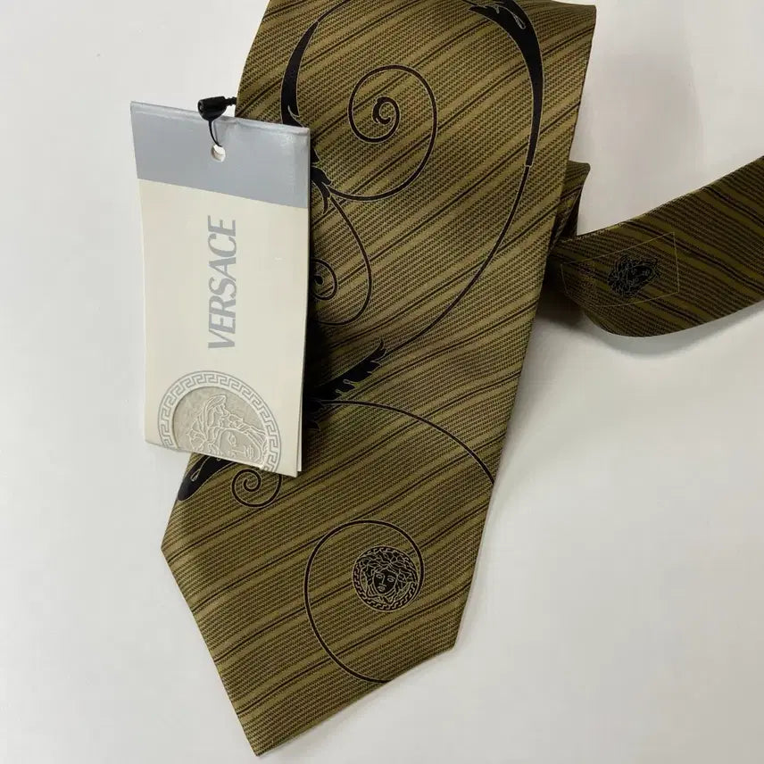 [BUNJANG] Versace Silk Necktie / 택달린 미사용품 Versace 베르사체 정품 명품 넥타이