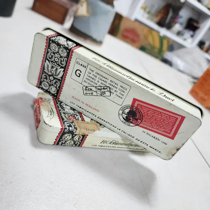 [BUNJANG] Vintage Dutch Tobacco Tin / 1개5000원오래된 네덜란드 깡통(시가통) 크기15.5cmX5.7cm