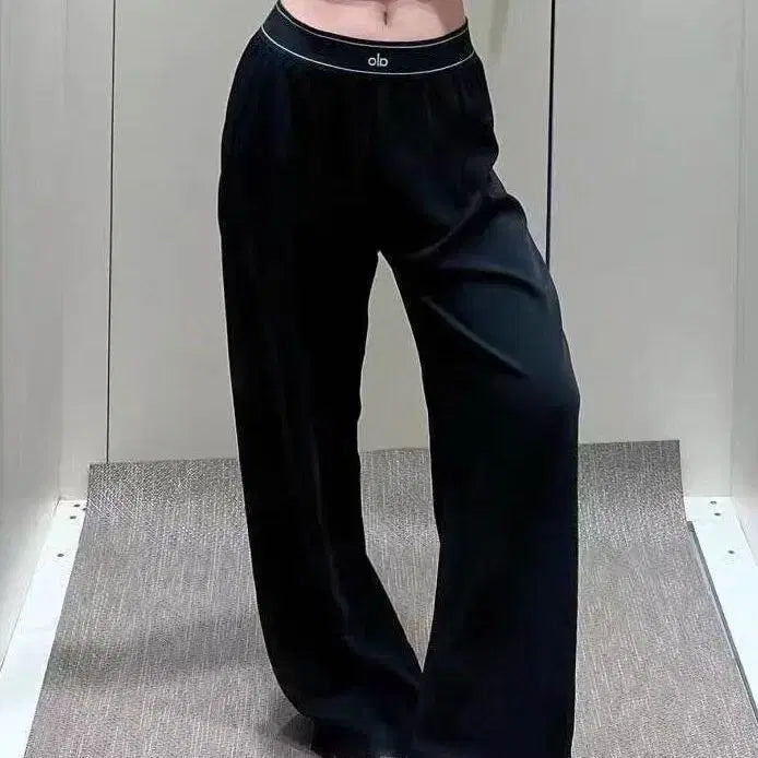 [BUNJANG] ALO Wide Leggings Pants / ALO 알로 블랙,네이비 와이드 레깅스 팬츠 사이즈다양