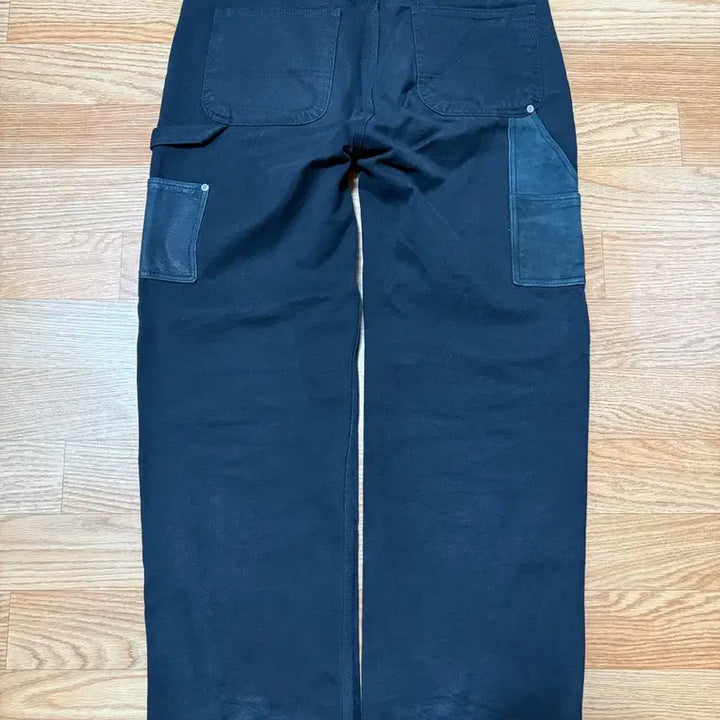 [BUNJANG] Blackout Leather Double Knee Pants / [XL] 블랙아웃 레더 더블니 블랙 팝니다!