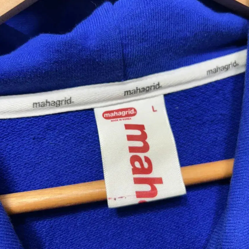 [BUNJANG] Managrid Blue Hoodie L / 마나그리드 파란색 후드티 L