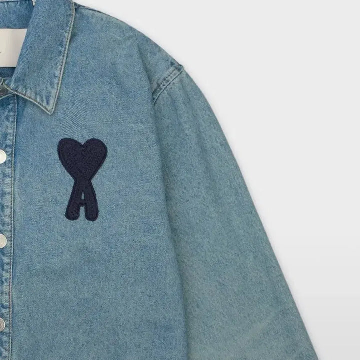 [BUNJANG] AMI Big Heart Logo Overshirt / 아미 빅 하트로고 오버셔츠