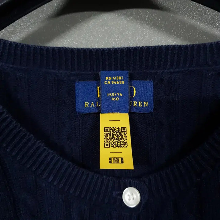 [SOLD OUT] 여성) 폴로 랄프로렌 신형 21FW 큐알 포니 케이블 니트 꽈배기 가디건