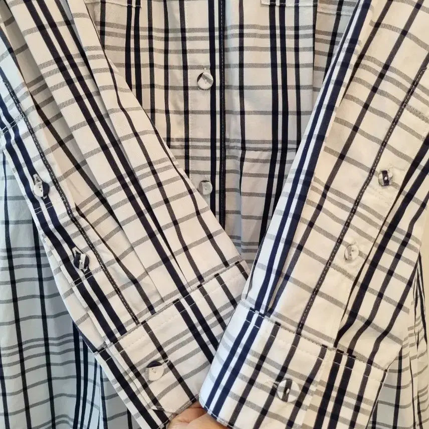 [SOLD OUT] BEANPOLE 체크 셔츠 원피스 90
