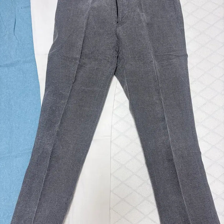 [BUNJANG] Linen Slacks (Blue/White/Gray) / 컬러 린넨 슬렉스  (블루/화이트/그레이)