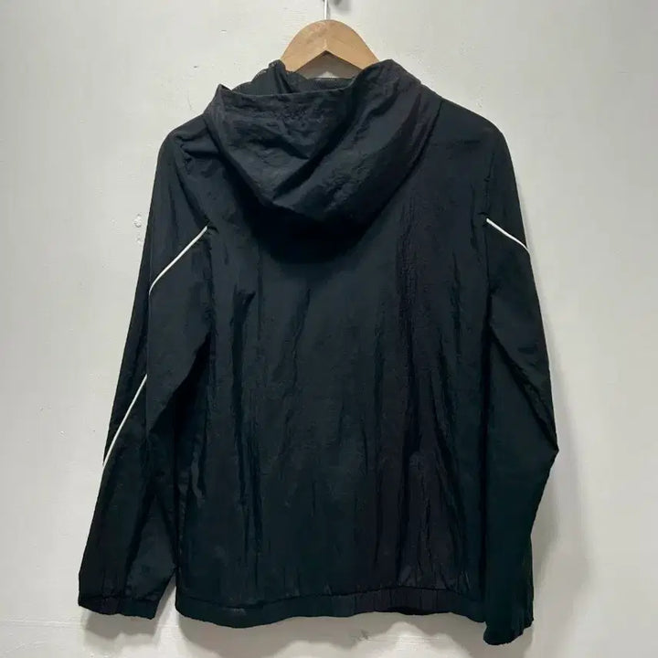 [BUNJANG] Adidas Hooded Windbreaker Black M Anorak / 아디다스 후드 바람막이 블랙 M 아노락