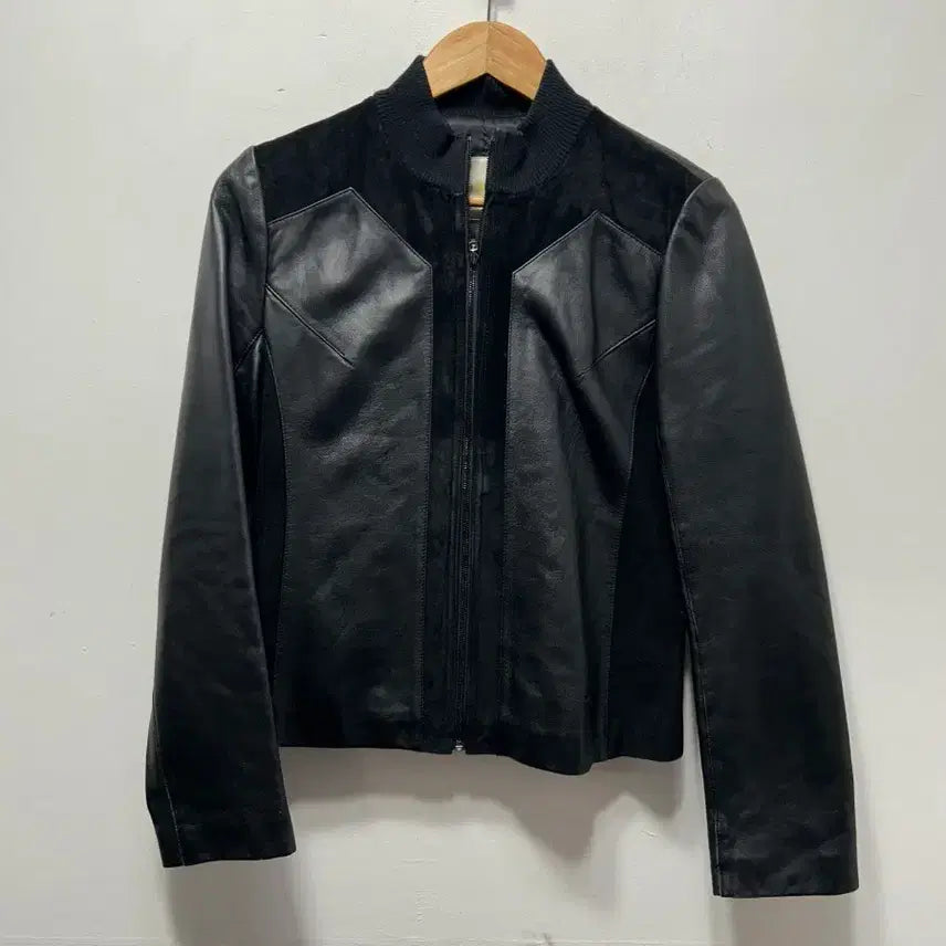 [BUNJANG] Black Leather Suede Combination Women&