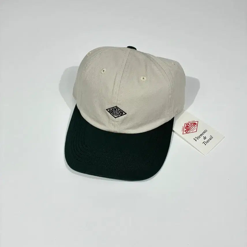 [BUNJANG] Danton Two Tone 6 Panel Cap / DANTON 단톤 투톤 6패널 볼 캡 아이보리/그린