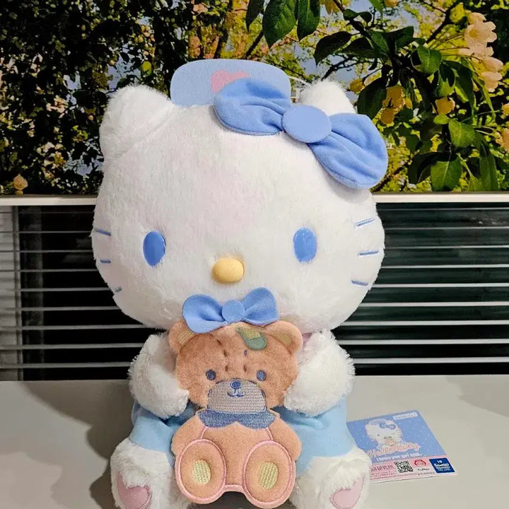 [BUNJANG] Sanrio Japan Official Nurse Kitty Tiny Chum Plush Doll / 산리오 일본정품 간호사 키티 타이니참 인형 누이구루미 /가챠 키링 고전