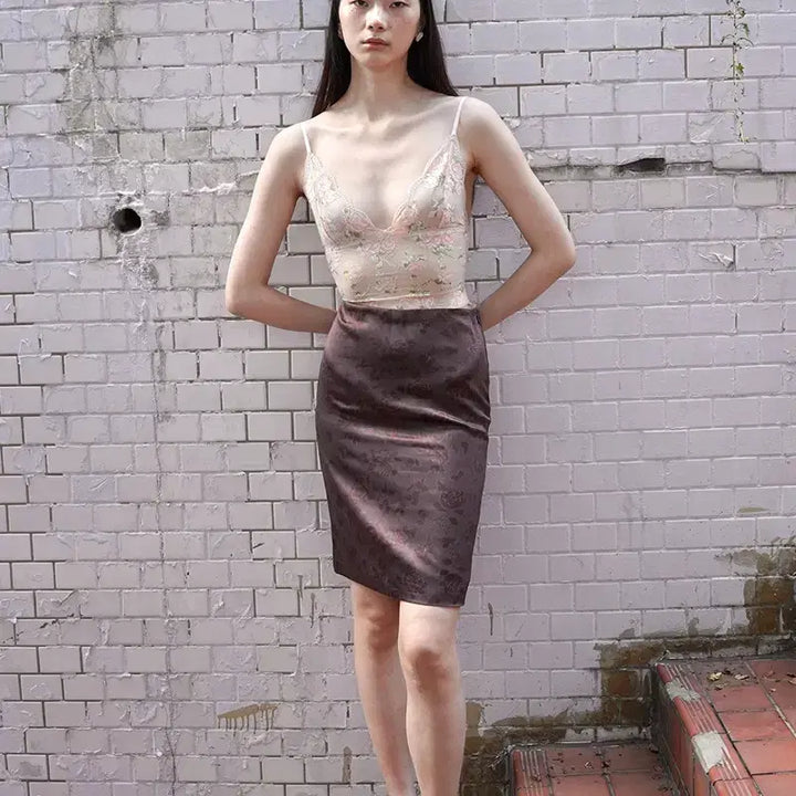 [BUNJANG] NuaNue Lunara Skirt Brown Size 2 / 누아누 Lunara Skirt 브라운 사이즈2