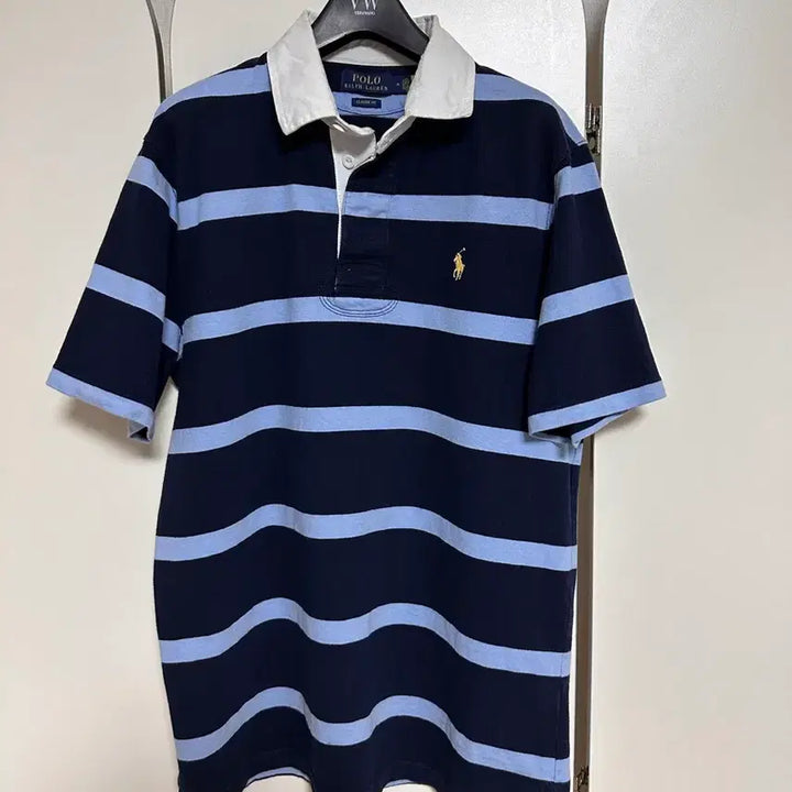 [SOLD OUT] 폴로 랄프로렌 럭비 카라티 M 아울렛구매 qr인증가능컨디션 최상
