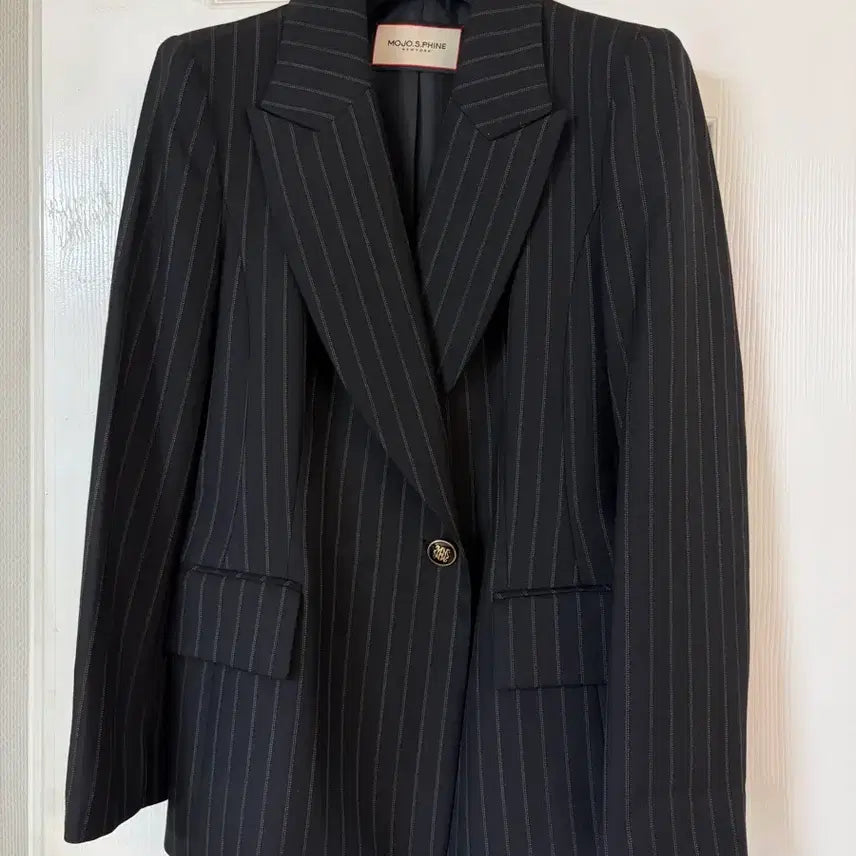[BUNJANG] MojoSphin Striped Jacket (Size 55) / 모조에스핀 스트라이프 자켓 55사이즈